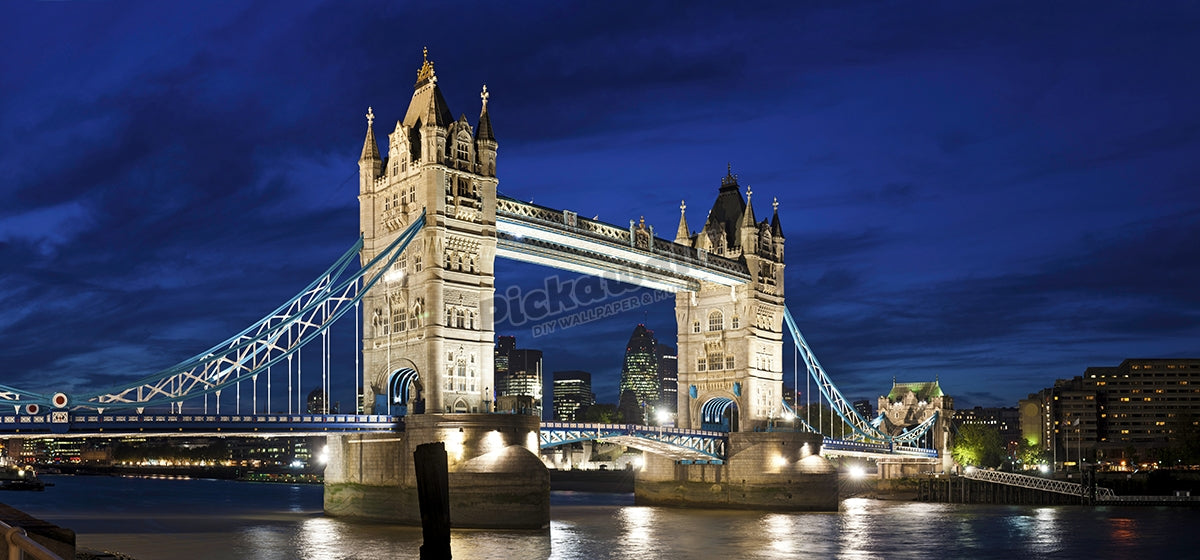 London Tower Bridge illuminated night River Thames UK