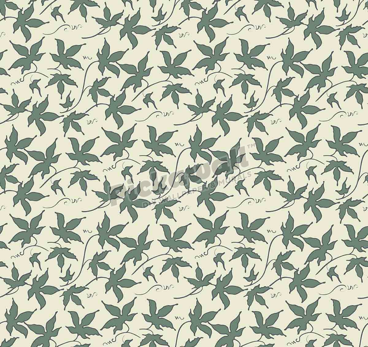 Vintage hand drawn ivy leaves