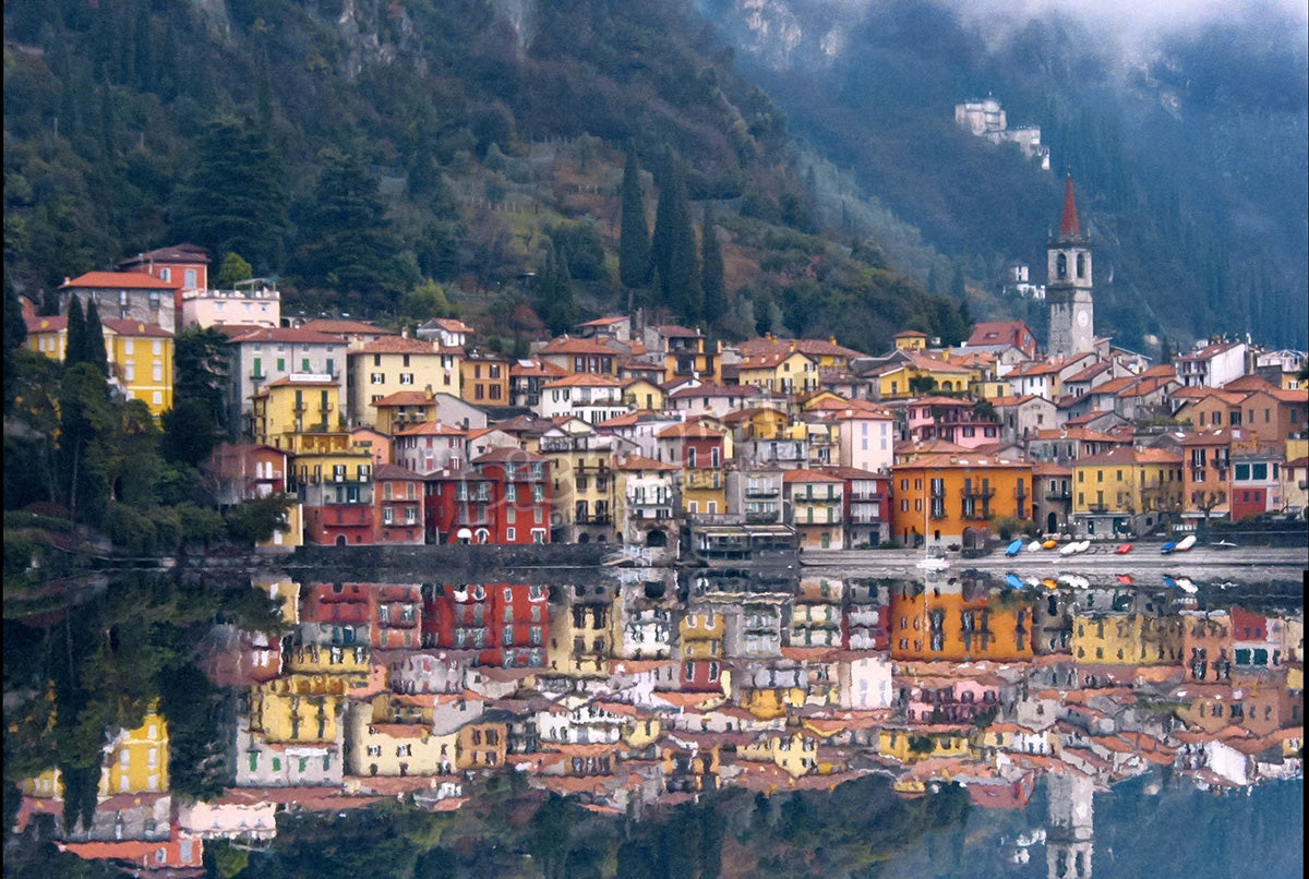 Italian village - reflection