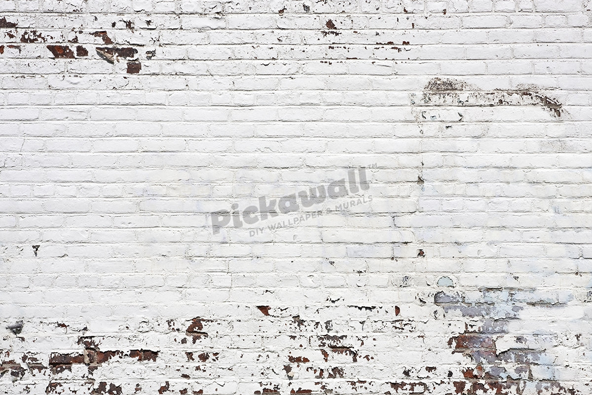 Old White Brick Wall Background