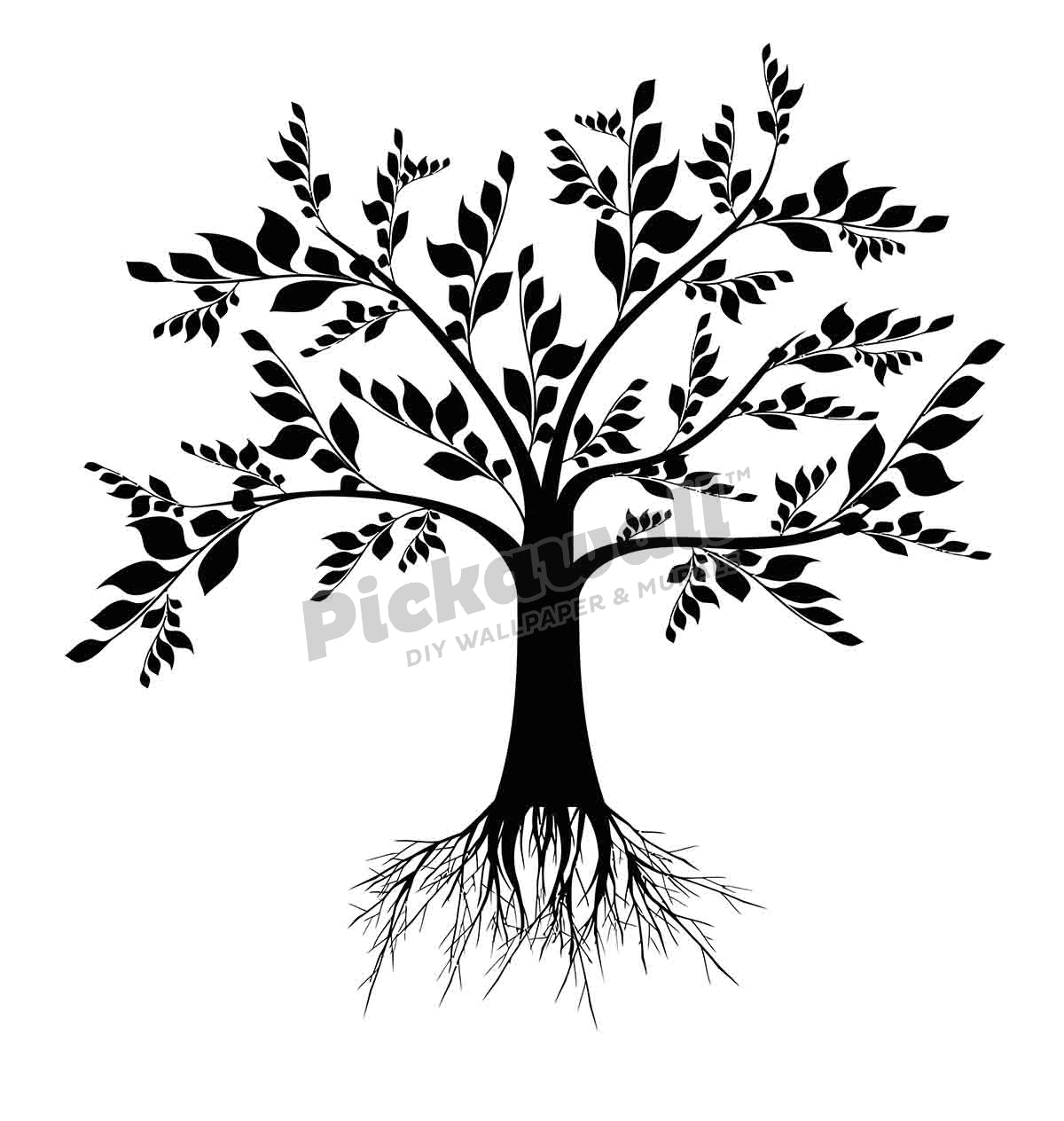Art tree silhouette