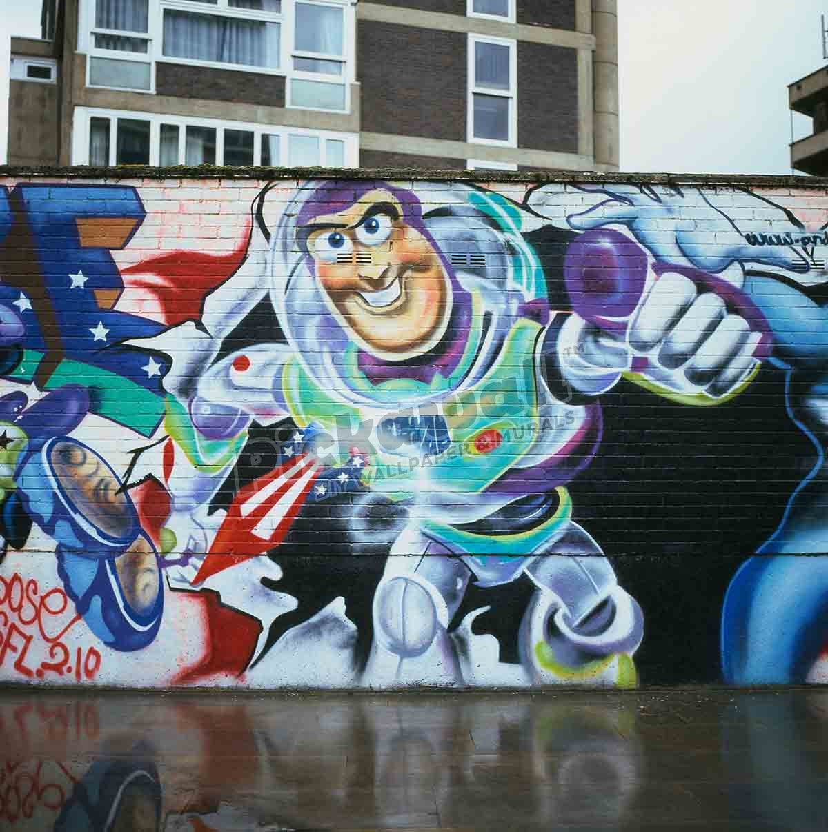 Buzz Lightyear graffiti