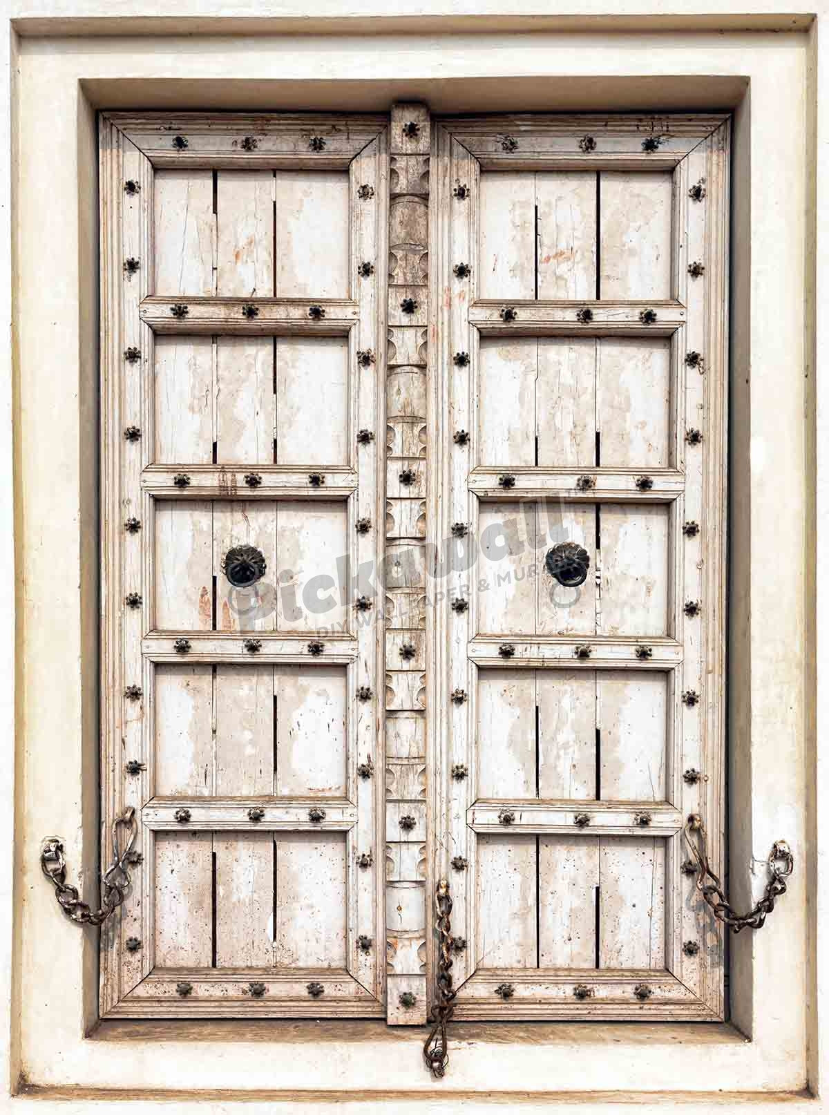 Old wooden shutters