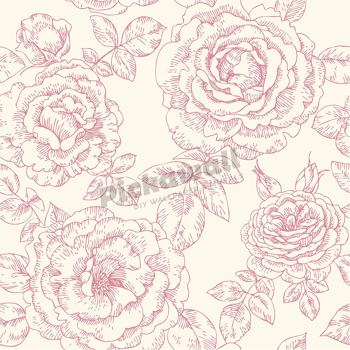 Pink roses pattern
