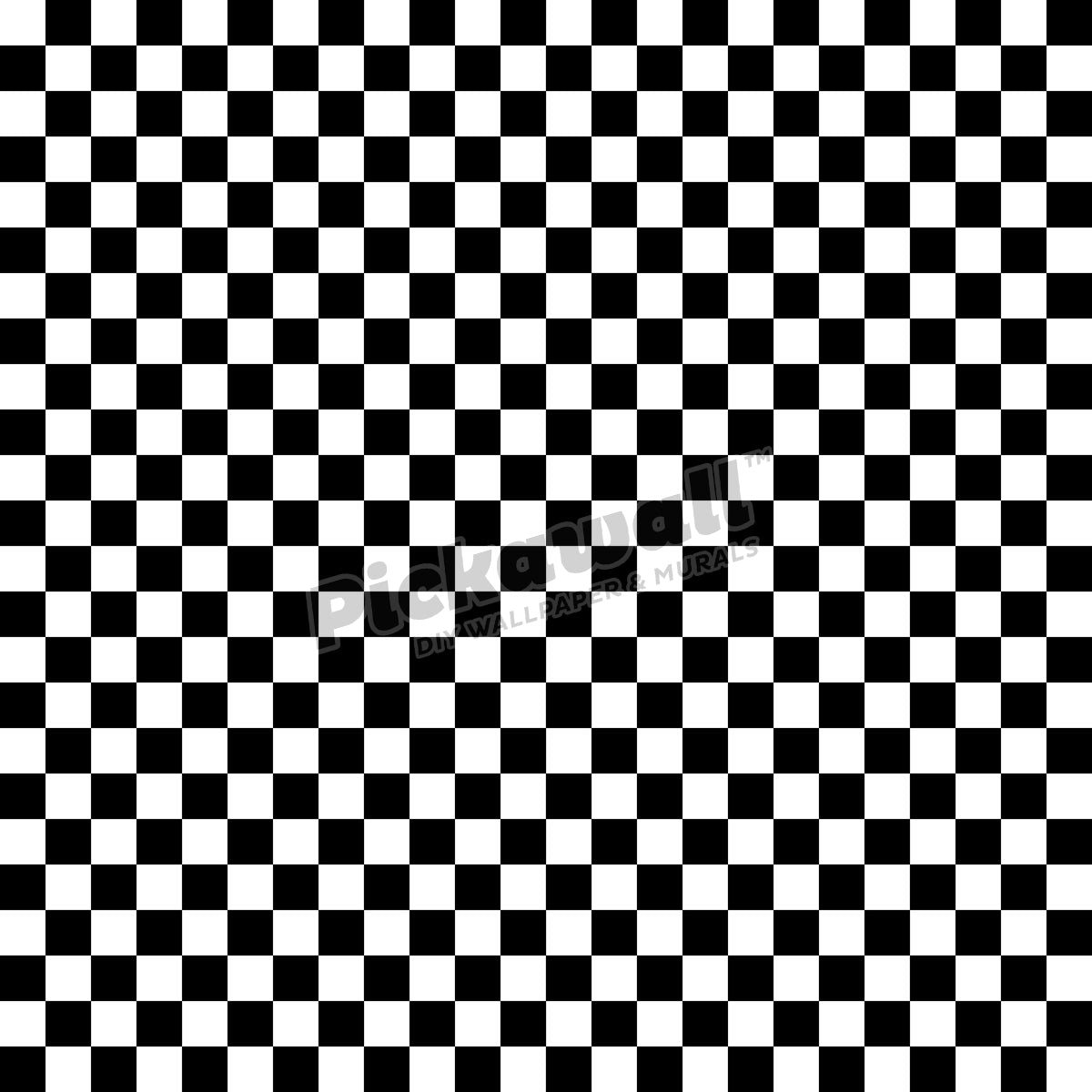 Checkered pattern of black and white squares