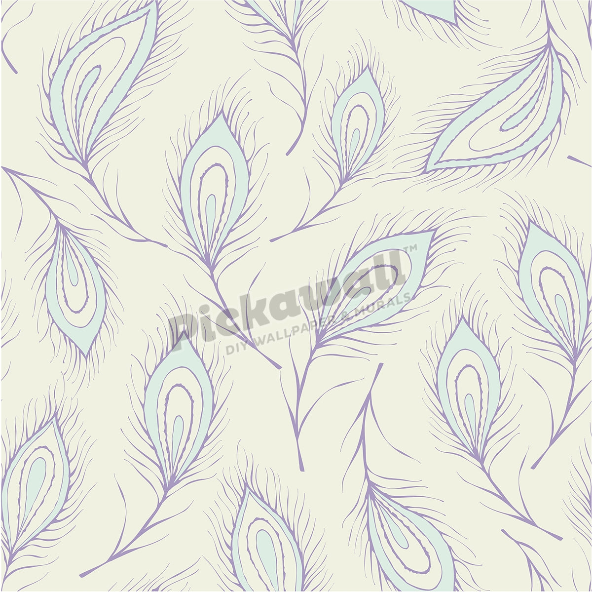 Seamless peacock feather Pattern