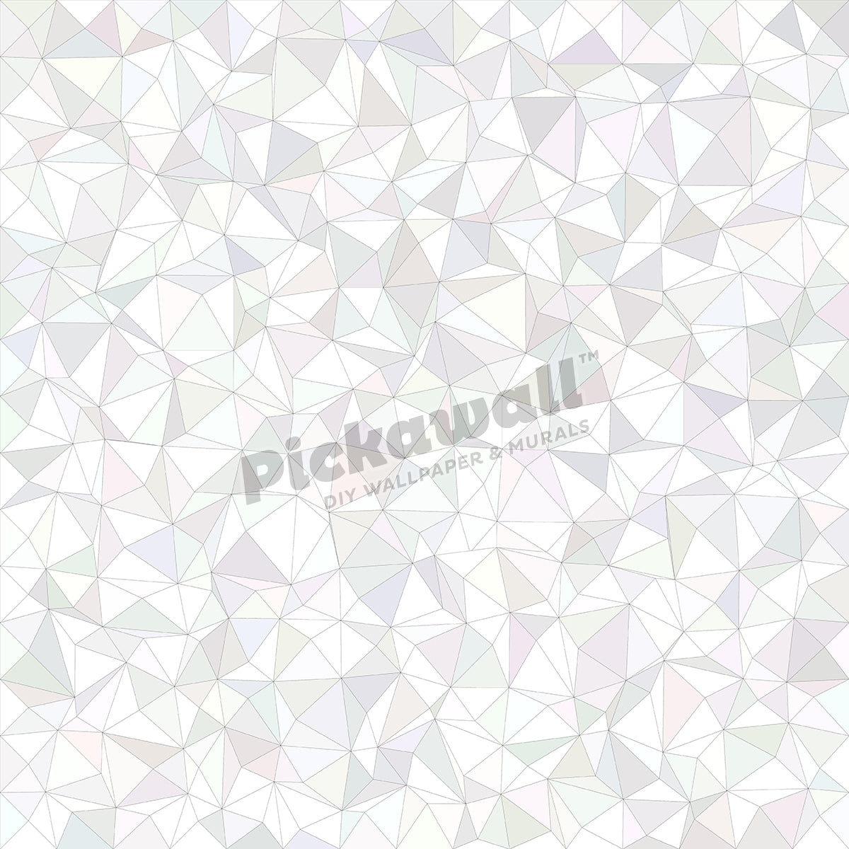 White irregular triangle mosaic