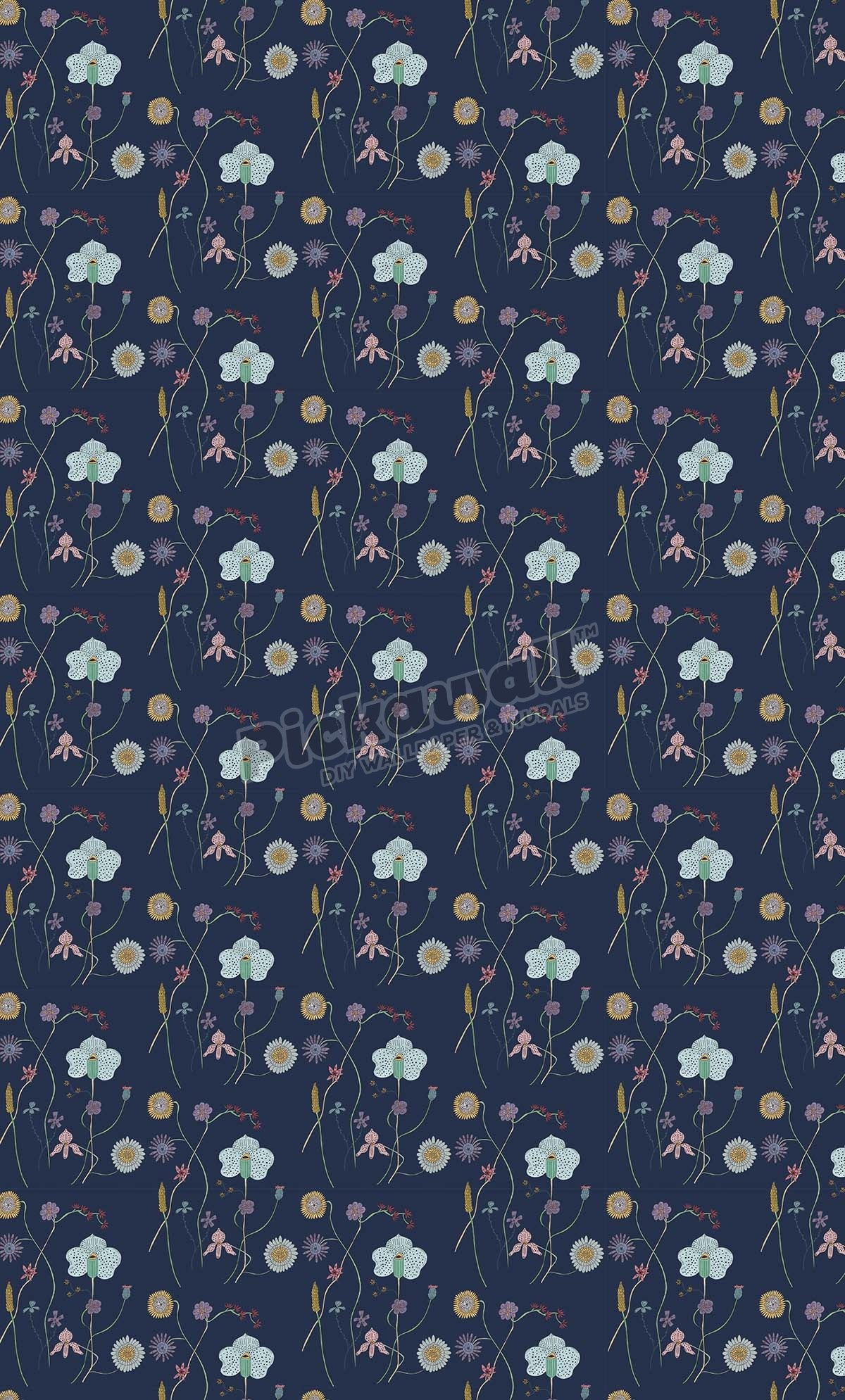 Electro Botanical - Julia Chapman Illustration Wallpaper