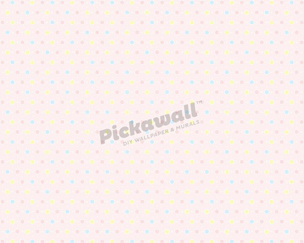 Multicoloured pink dot pattern