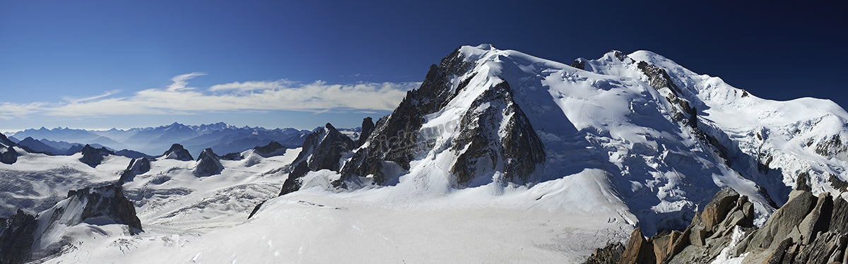 Mont Blanc and Mt Blanc du Tacul