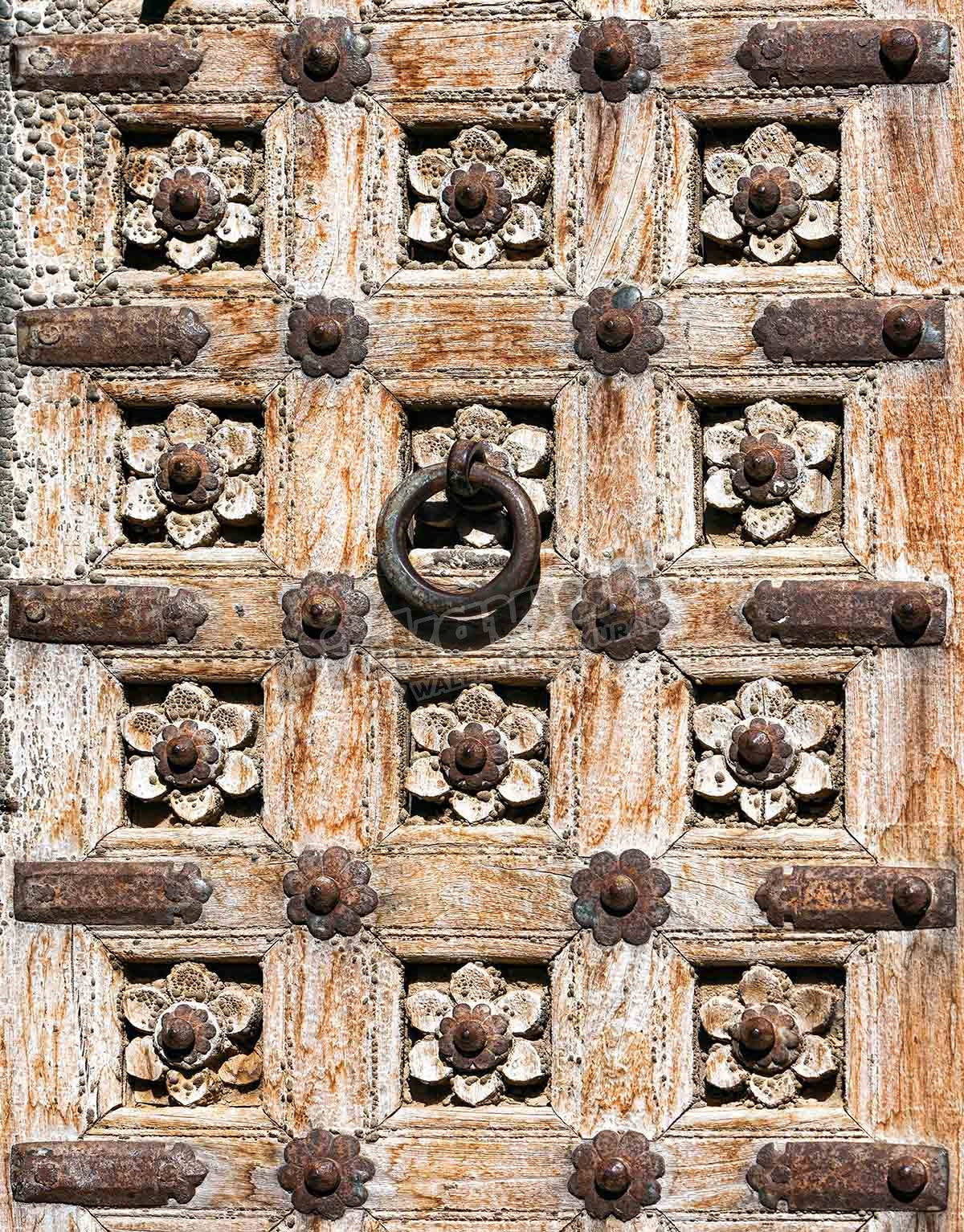 Decorative Old Wooden Door