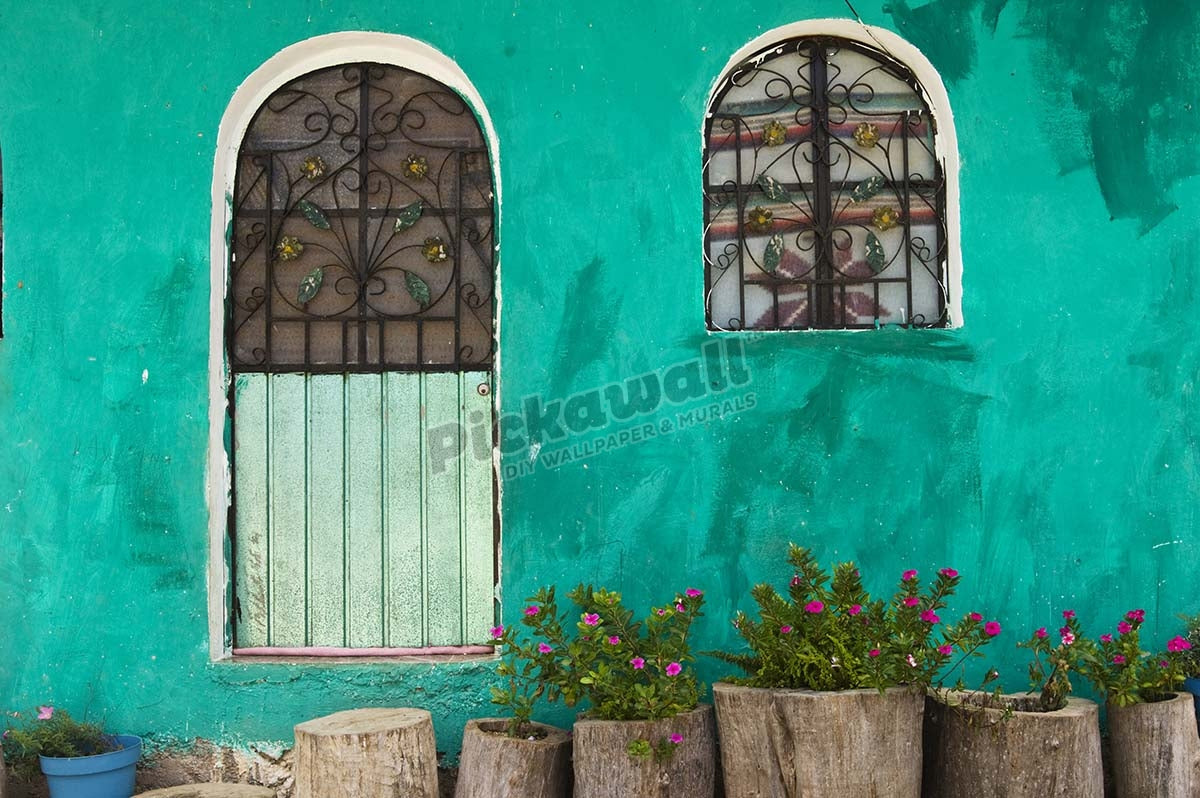 Mexican house exterior.