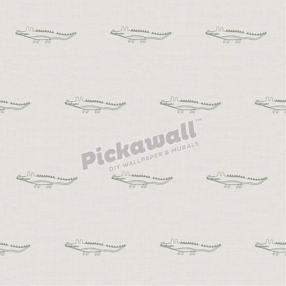 Croc By Liberty Interiors - Green Reverse image