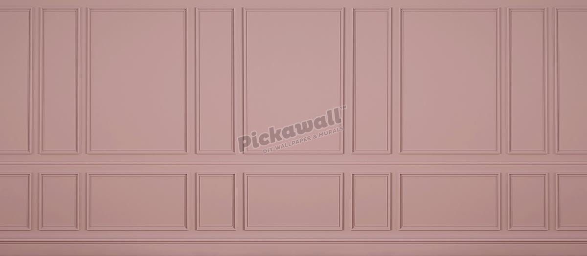 Pink Wood Wall Panelling