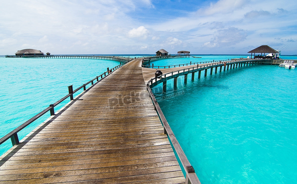 Wooden jetty