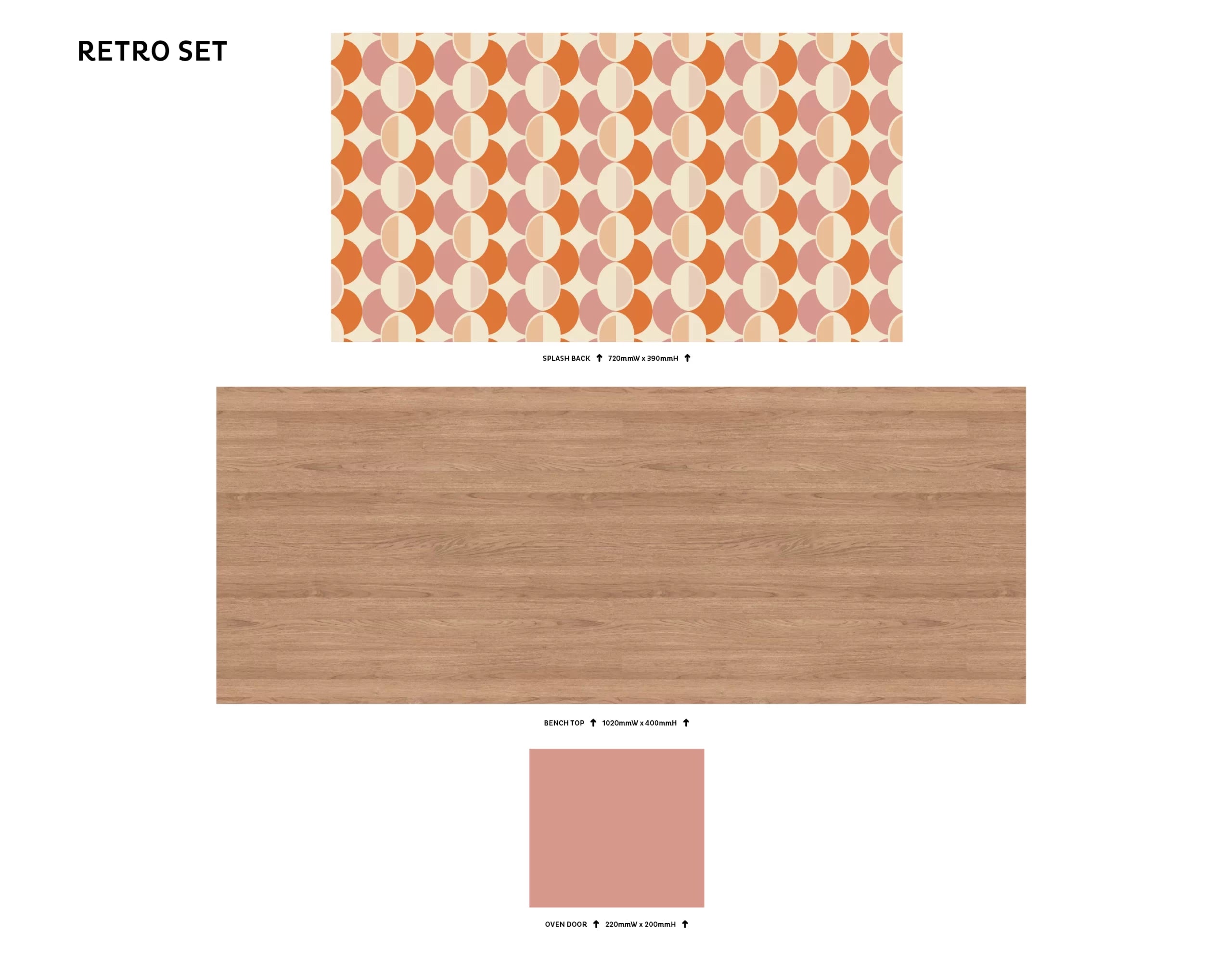 Play Kitchen Decal Set - Retro Kitchen Set image