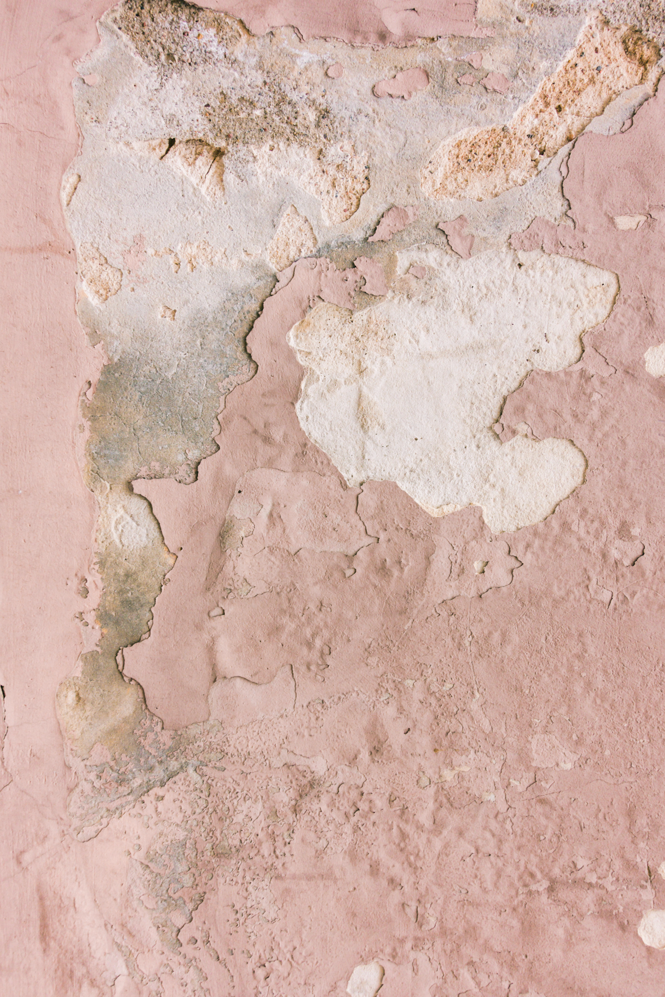 old painted cracked plaster