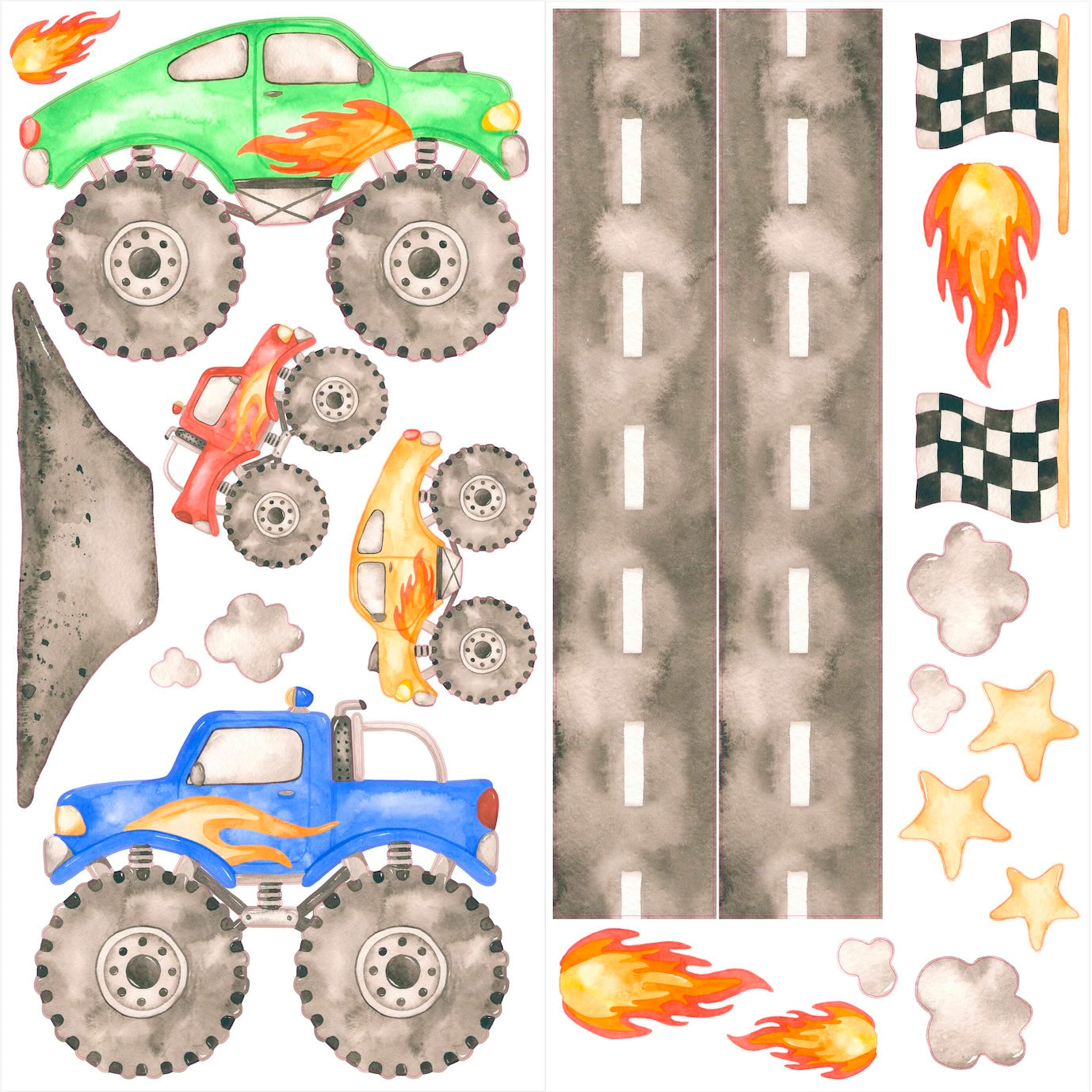 Monster Truck Decal Set - Monster Truck Decals image