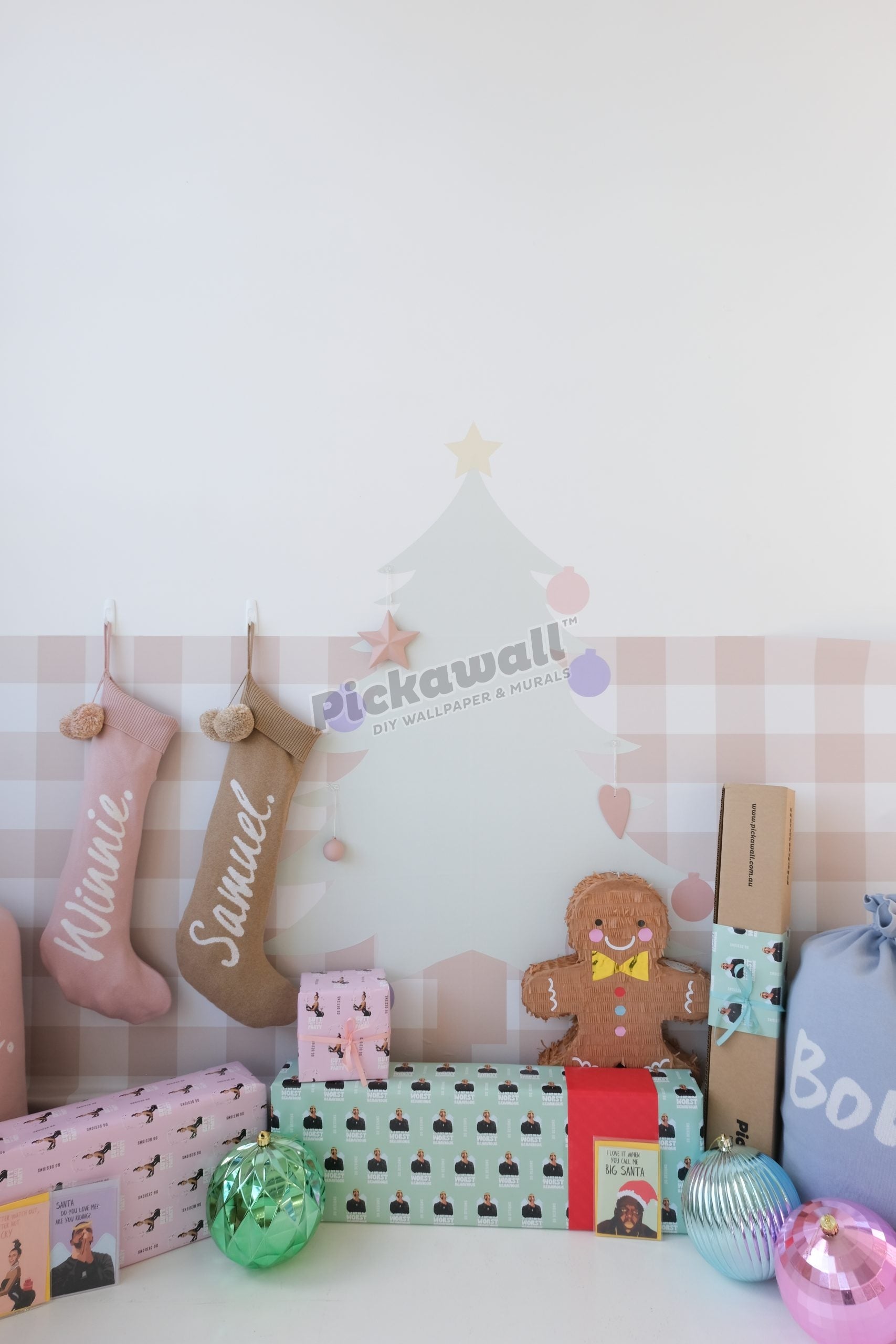 Modern Tree Decals with Baubles