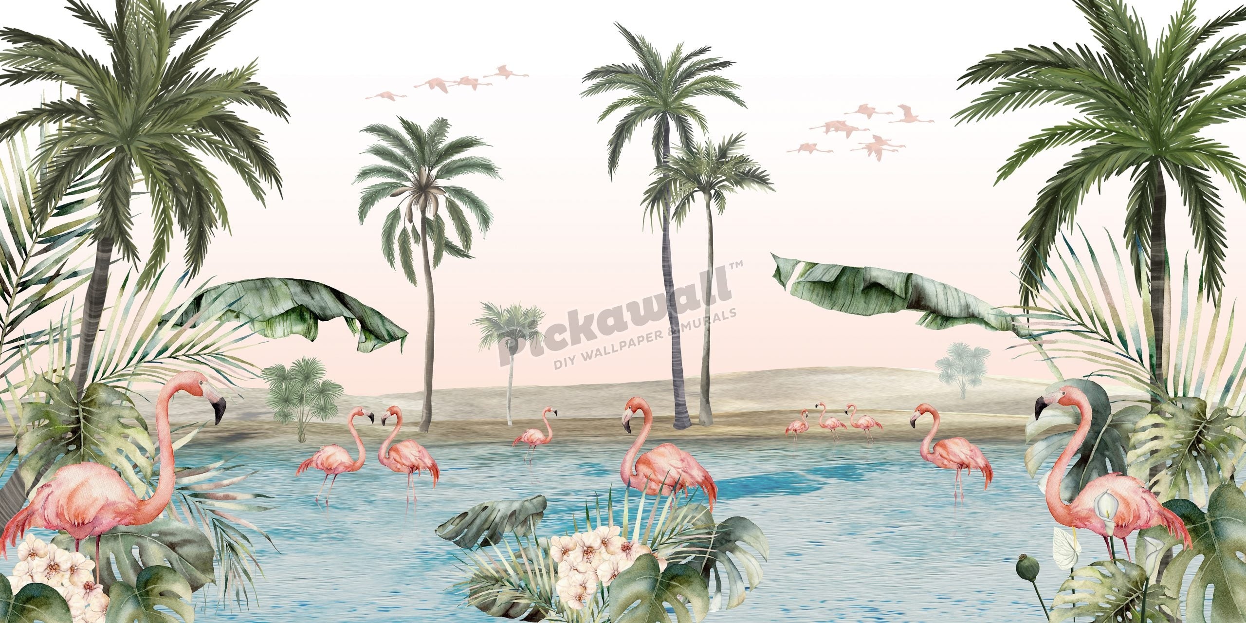 Flamingo Oasis by Kikki Belle