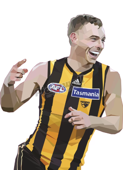 James Worpel Hawks by DG Designs X AFL - James Worpel Decal image