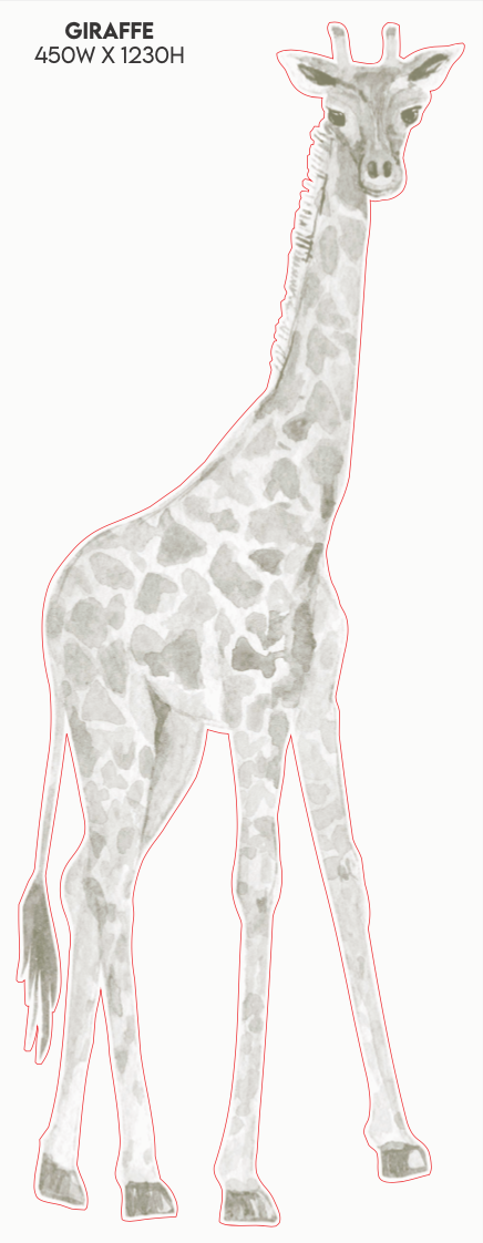 Safari Decals by Katie Sargent - Giraffe Decal image