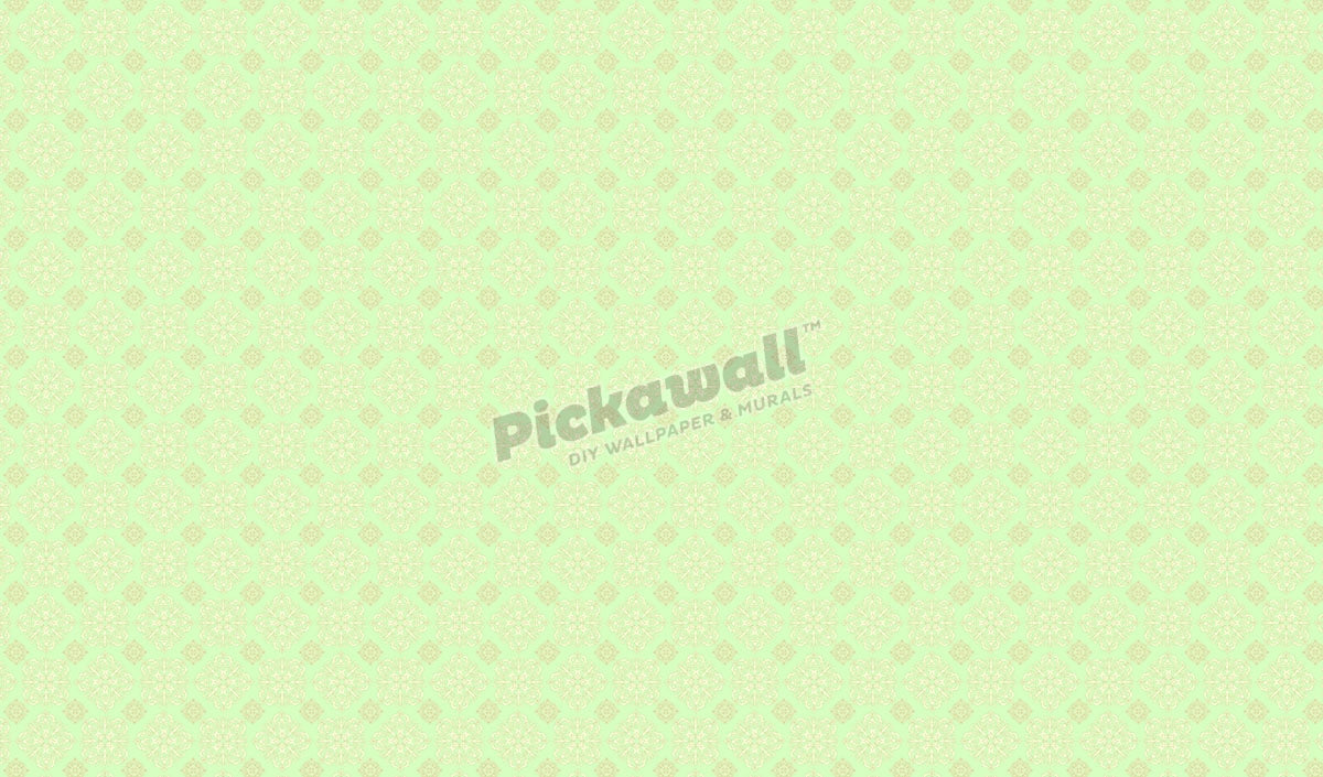 Gold and green damask