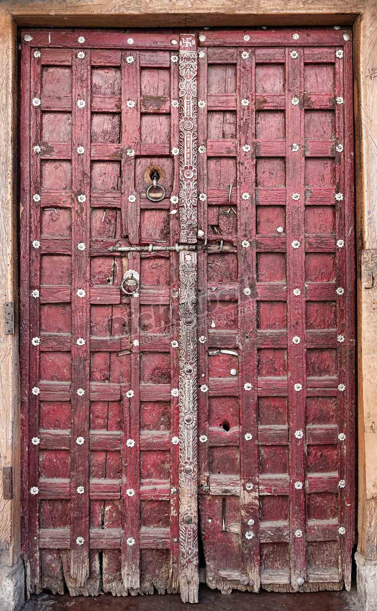 Old Indian Wooden Door