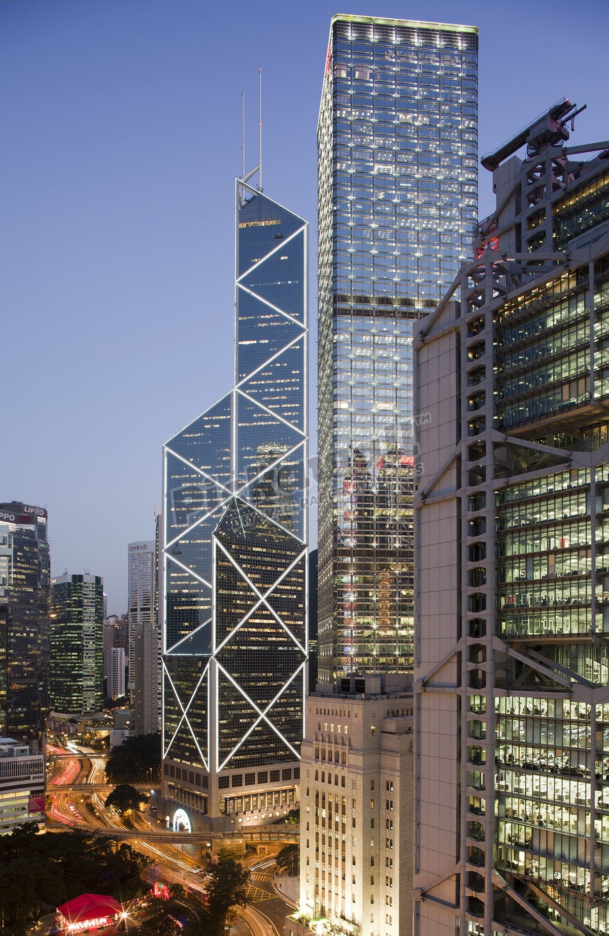 Central skyscrapers, Hong Kong