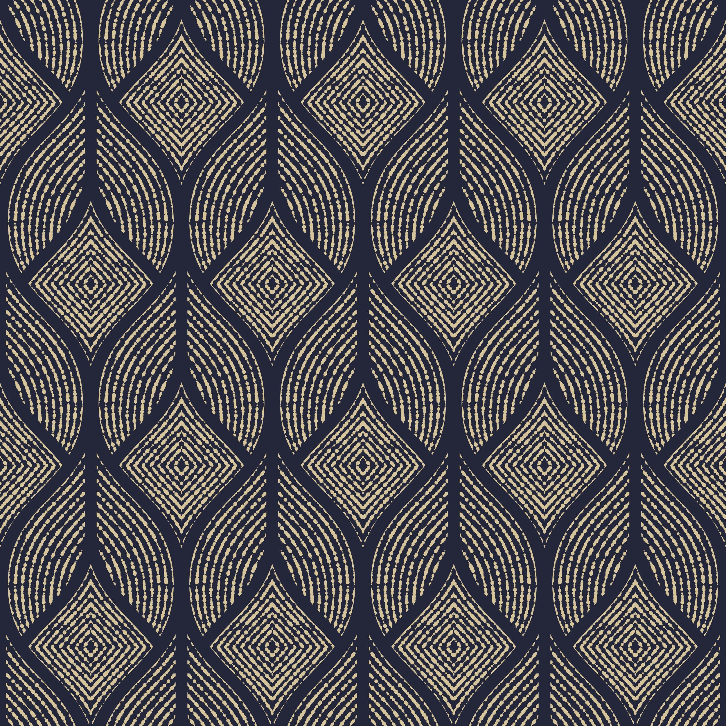 Navy and Gold Luxe Pattern