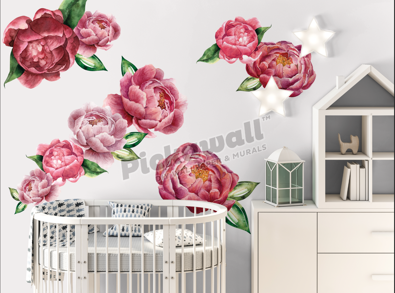 Peonies Decal Set
