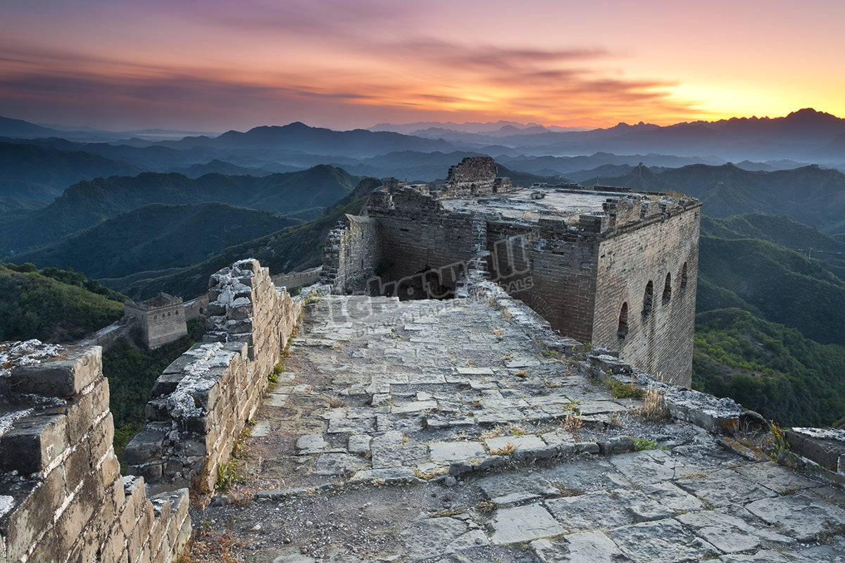 Great Wall of China at Dusk