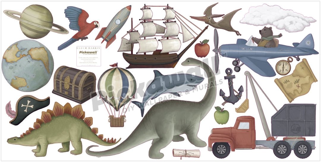 'Adventure Land' Decals by Fleur Harris - Pickawall