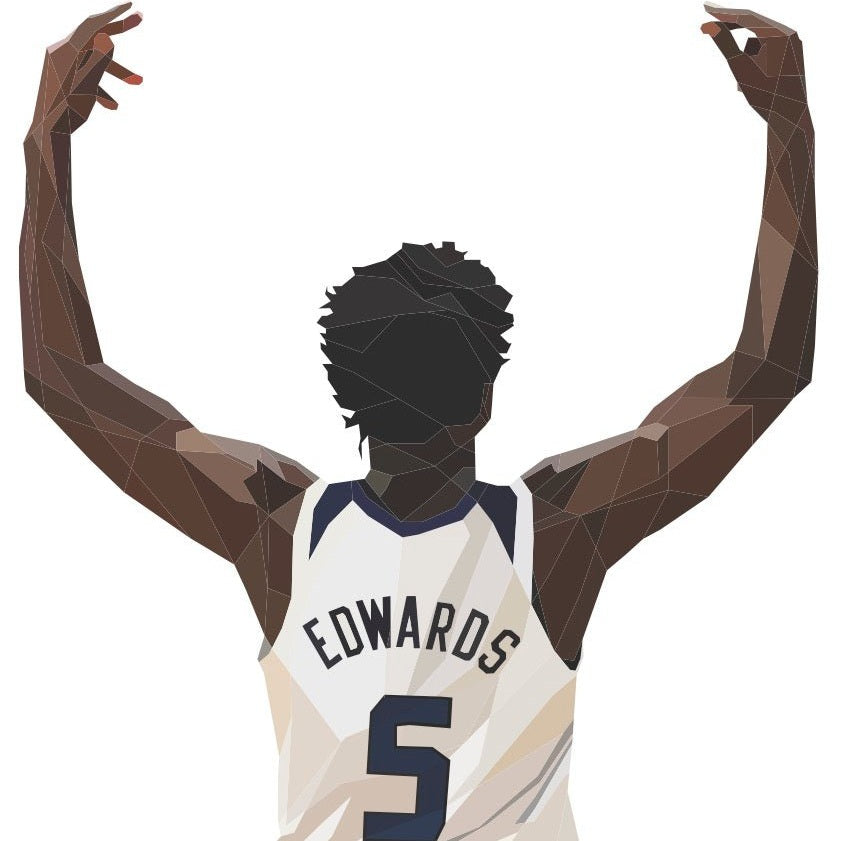 Anthony Edwards NBA Jersey Decal by DG Designs - Pickawall