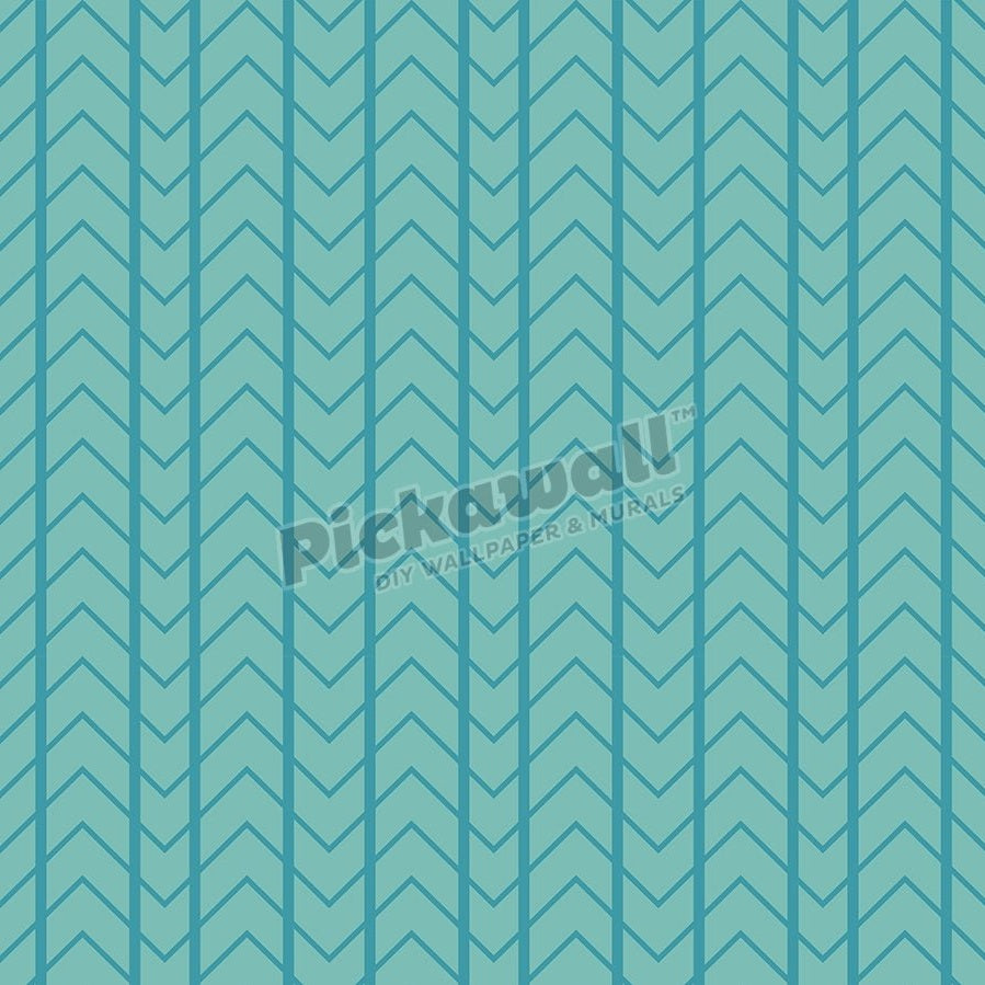 Aqua and blue chevron stripe - Pickawall