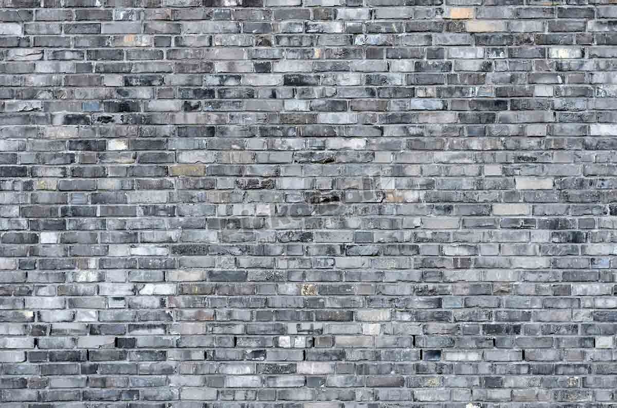 Grey color brick wall background