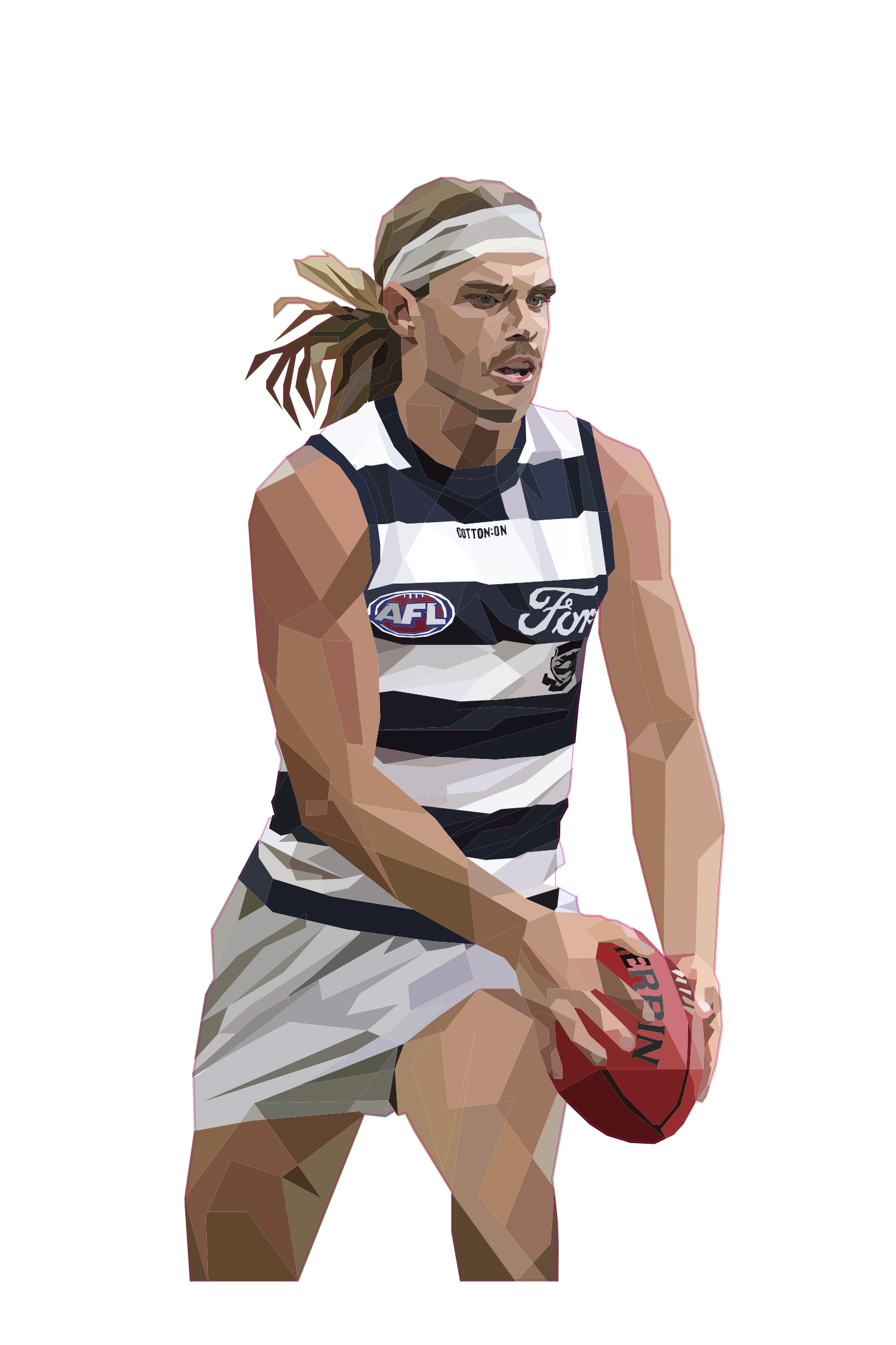 Bailey Smith Geelong Decal by DG Designs X AFL - Bailey Smith Geelong DG AFL Decal image