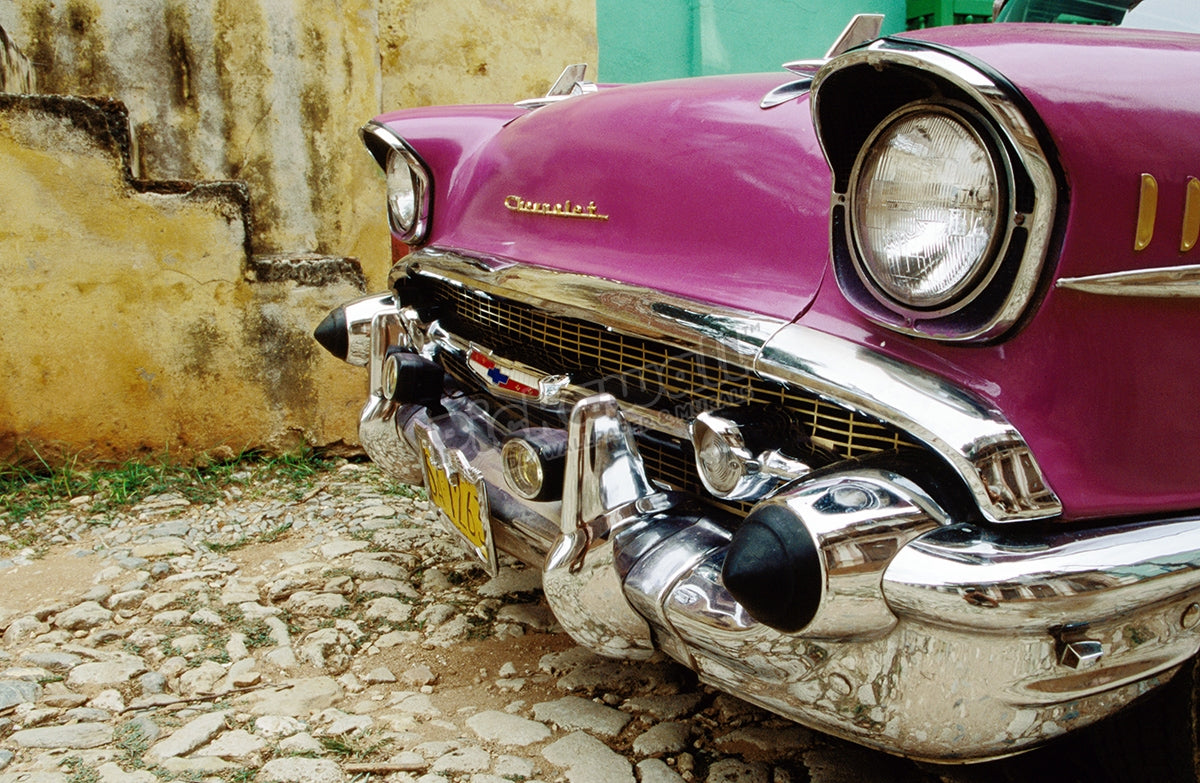 Chevy Bel-Air car front grill and bumper
