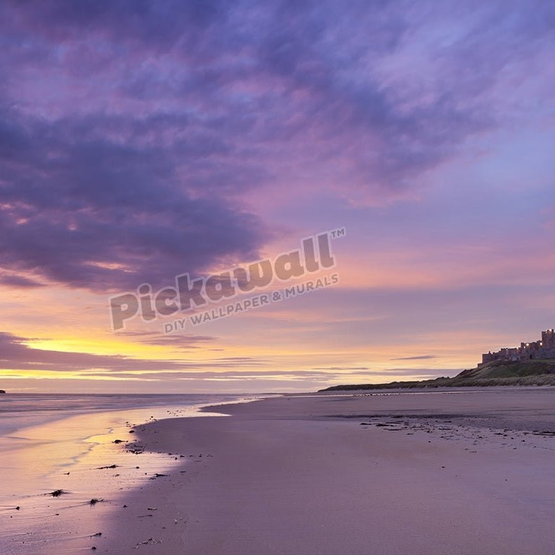 Bamburgh Castle at sunrise - Pickawall