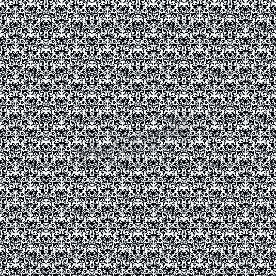 Black and White Damask - Pickawall
