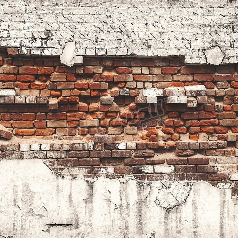 Brick wall falling apart - Pickawall