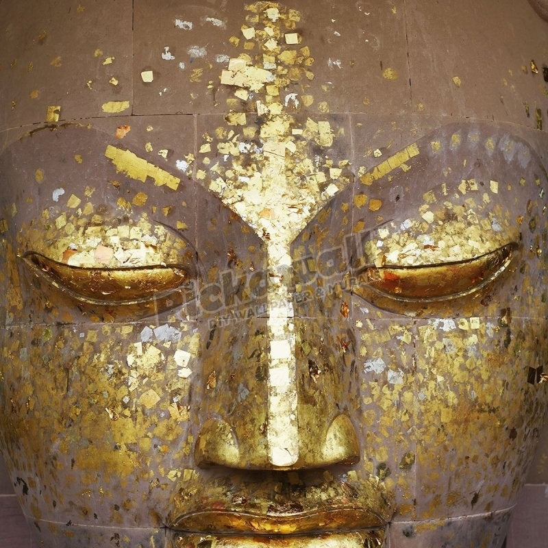 Budda statue, close-up of head - Pickawall