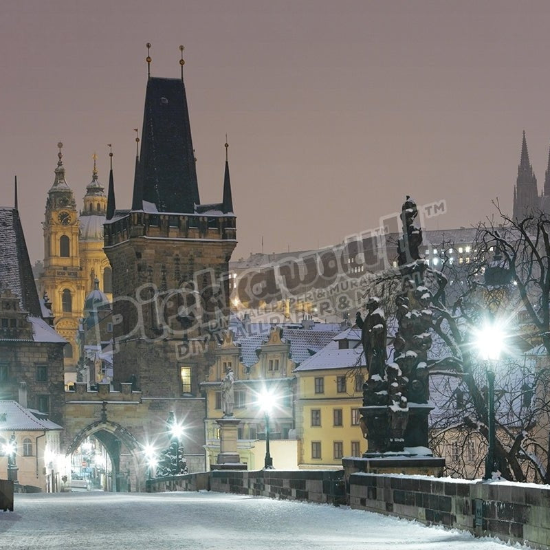 Charles Bridge in winter - Pickawall
