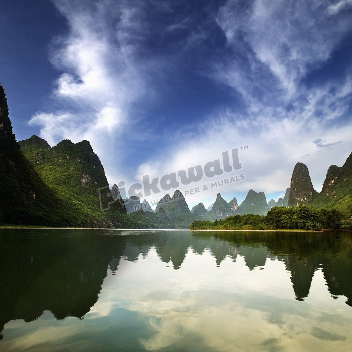 China, Guilin, Li River at sunrise - Pickawall