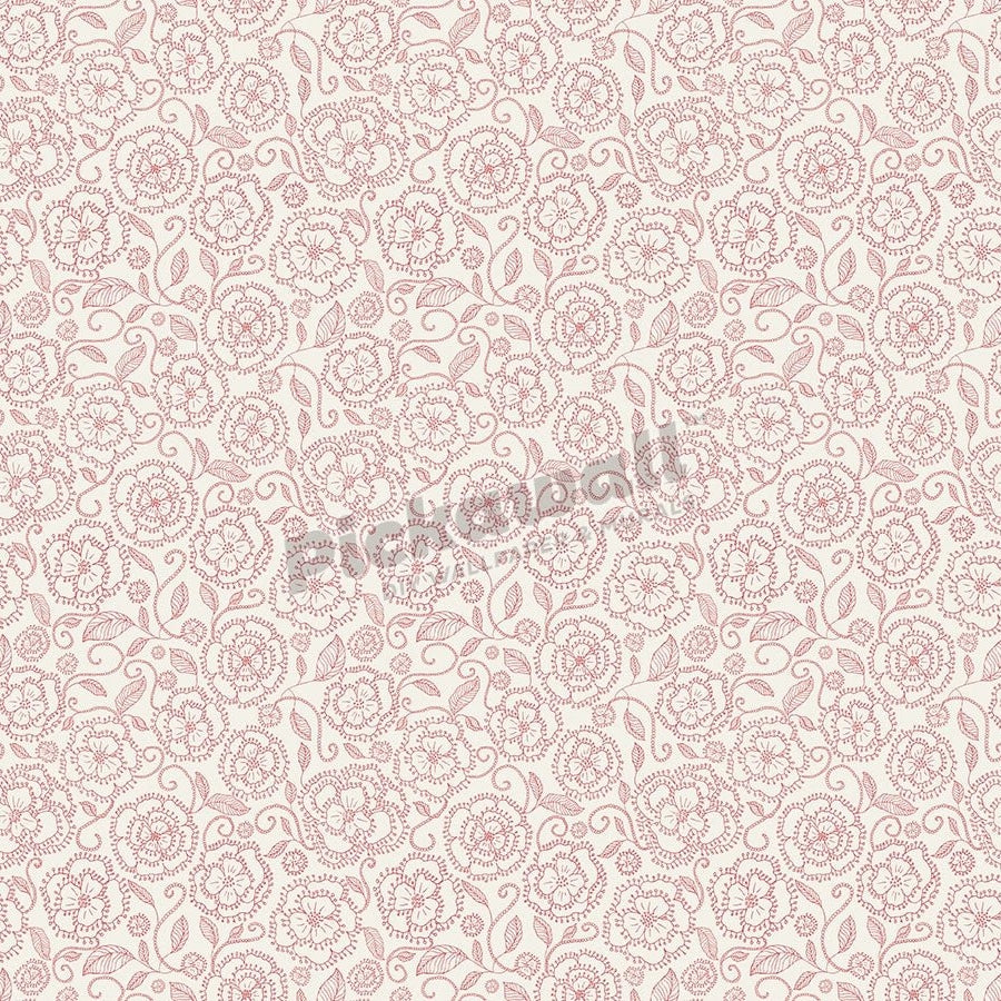 Classic Wallpaper - Floral pink - Pickawall