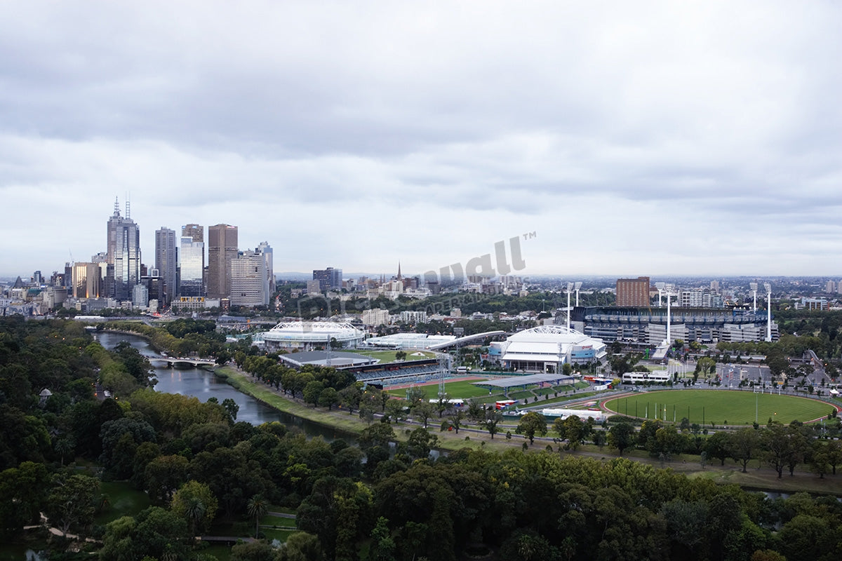 Australia, Victoria, Melbourne city skyline