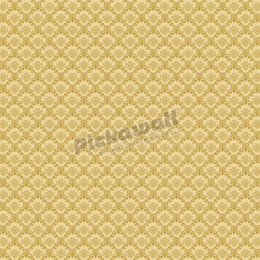Damask Pattern - Gold - Pickawall