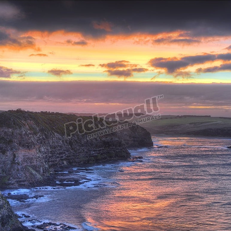 Dawn at Bushranger's bay, near Cape Schanck, Mornington Peninsular, Victoria. - Pickawall