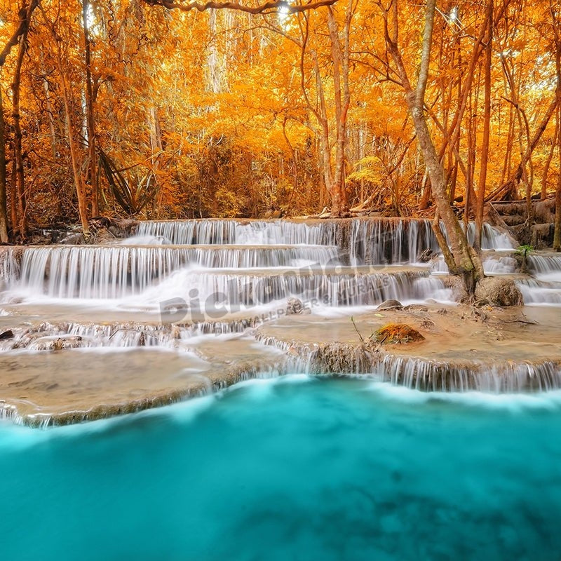 Deep forest Waterfall in Kanchanaburi - Pickawall