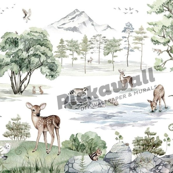 Deer Forest Winter by Kikki Belle - Pickawall